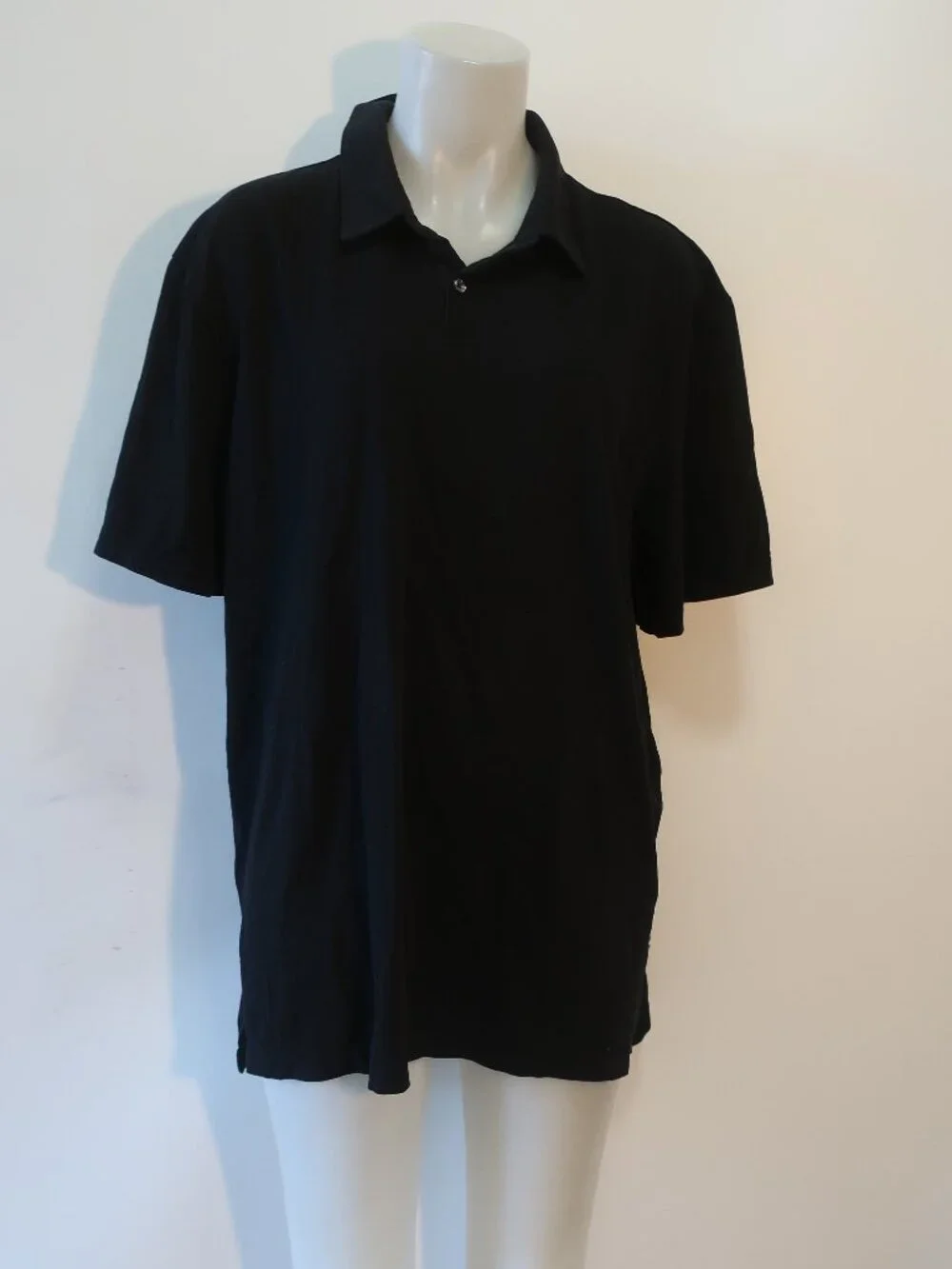 Mens Standard James Perse Black (Item- 156) Supima Cotton Polo Shirt 5 US/XXL - Picture 6 of 13